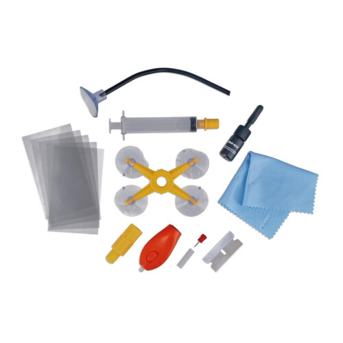 PowerTec Laser Tools Windscreen Chip Repair Kit and Curing Torch 9431PT DIY 1