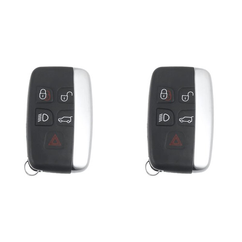 2X Car  Remote Key Shell Keyless Entry Fob Housing 5 Button  Remote Key Cover for 1