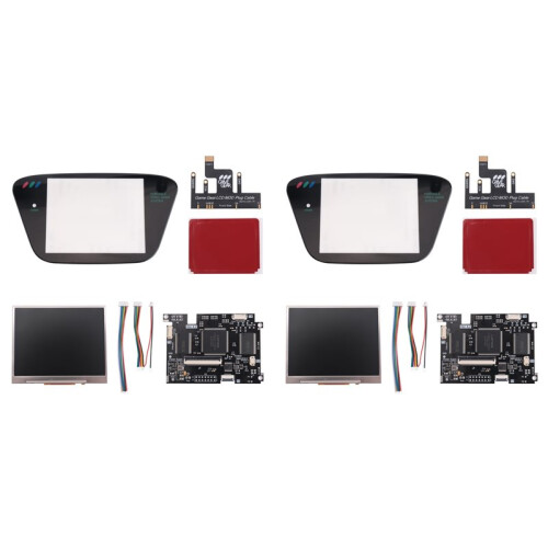 2X IPS V4.2 Pre-Laminated Screen MOD Kits for  Game Gear Highlight Brightness Backlit LCD Screen for  GG Console