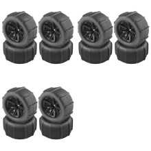 12 Stück 80 mm Schnee-Sand-Reifenrad für SCY 16101 16102 Pro 144001 144010 12428 124019 HBX 16889 SG1601 MJX H16 16207