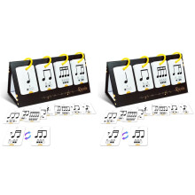 2X Musik-Rhythmus-Lernkarten: Notenübungskarten Zur Verbesserung Des Rhythmusgefühls und Des Blattlesens für Klavier und Violine