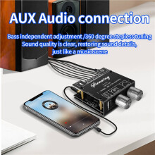 2X YS-LT21 2.1-Kanaals -Versterkerkaart 15W+15W+30W met Subwooferknop Aanpassingsencoder Audiomodule DC9-24V