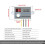 2X 500W Adjustable 220V Fan  Speed Controller Digital Display Motor Reducer Regulator Speed Controller 4