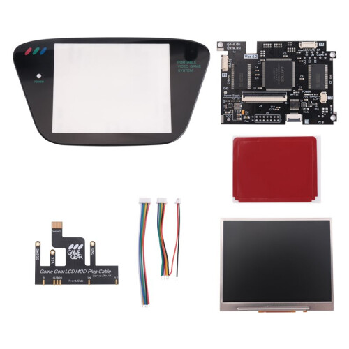 2X IPS V4.2 Pre-Laminated Screen MOD Kits for  Game Gear Highlight Brightness Backlit LCD Screen for  GG Console 2
