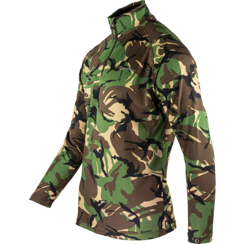 Speero SPEERO Men's Quarter Zip Armour Top, DPM Camo Long Sleeve Shirt XX-Large 1