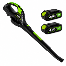 Mylek 20v Cordless Leaf Blower 2 x Li-ion Batteries & Fast Charger