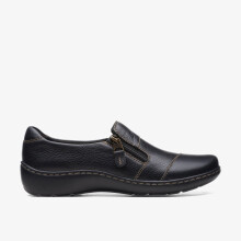 (Wide, 6 (Adults')) Cora Harbor Black Leather