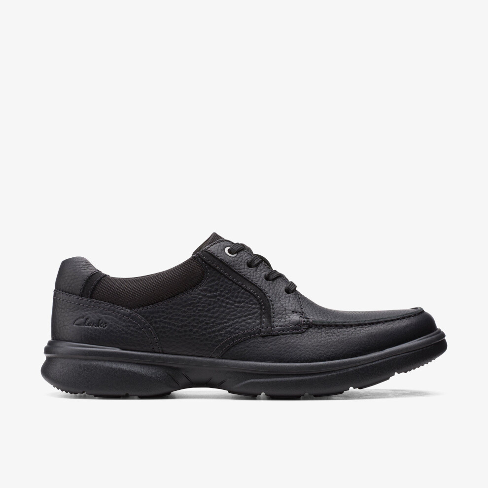 Clarks (Standard, 7 (Adults')) Bradley Vibe Blk Tumbled Lea