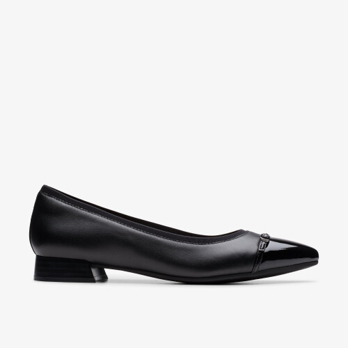 Clarks (Standard, 6.5 (Adults')) Natalyn Dusk Black Leather