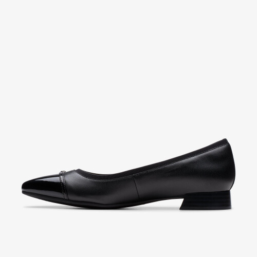 Clarks (Standard, 6.5 (Adults')) Natalyn Dusk Black Leather 2