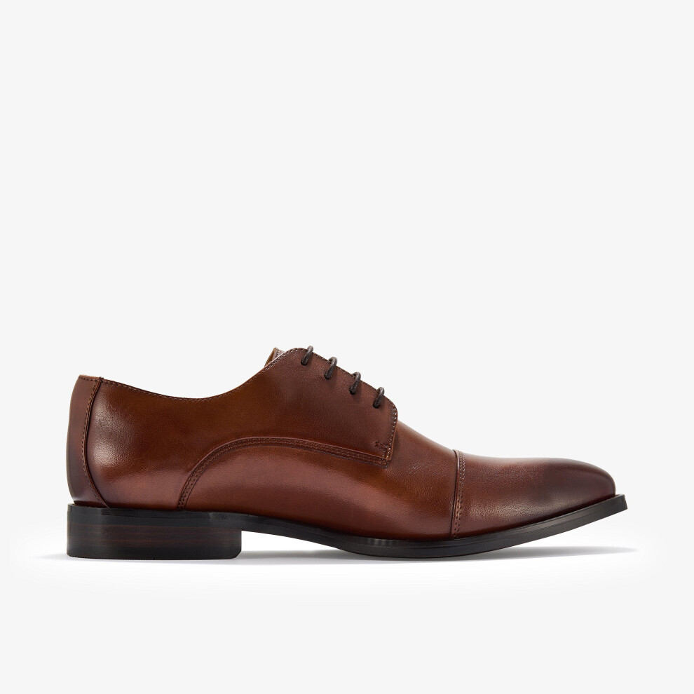 Clarks (Standard, 9.5 (Adults')) Banstead Cap Tan Leather