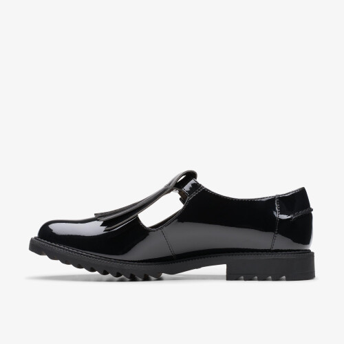 Clarks (Standard, 4 (Adults')) Griffin Mia2 Black Pat 1