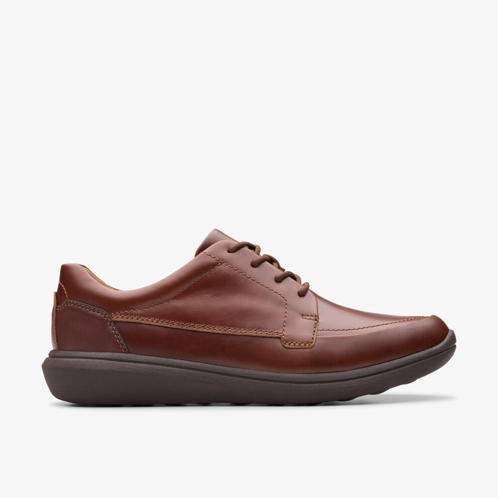 Clarks (Wide, Not Specified) Watchet Lace Dark Tan Lea