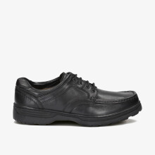 (Extra Wide, 9.5 (Adults')) Line Shore Black Leather