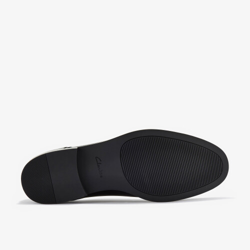Clarks (Standard, 10.5 (Adults')) Banstead Cap Black Leather 2