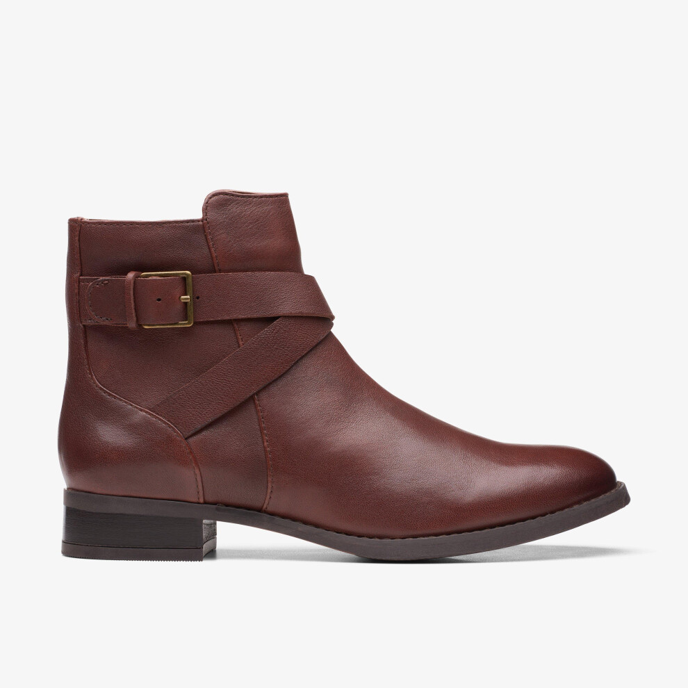 Clarks (Standard, 8 (Adults')) Hamble Buckle British Tan Lea