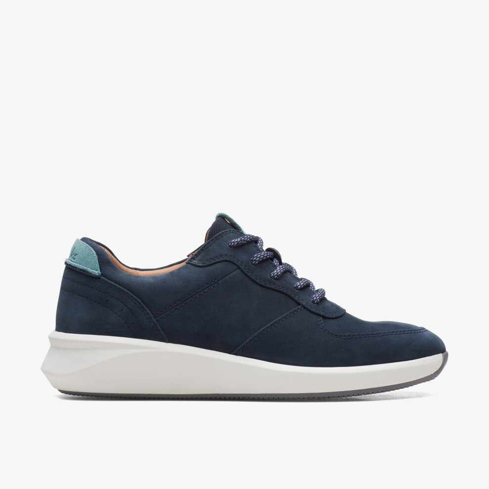Clarks (Standard, 6.5 (Adults')) Un Rio Sprint Navy Nubuck