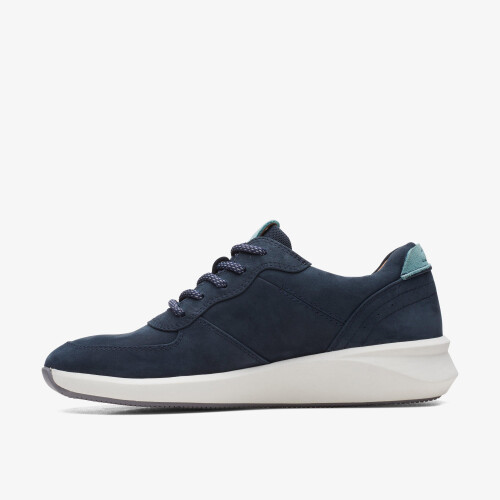 Clarks (Standard, 8 (Adults')) Un Rio Sprint Navy Nubuck 1