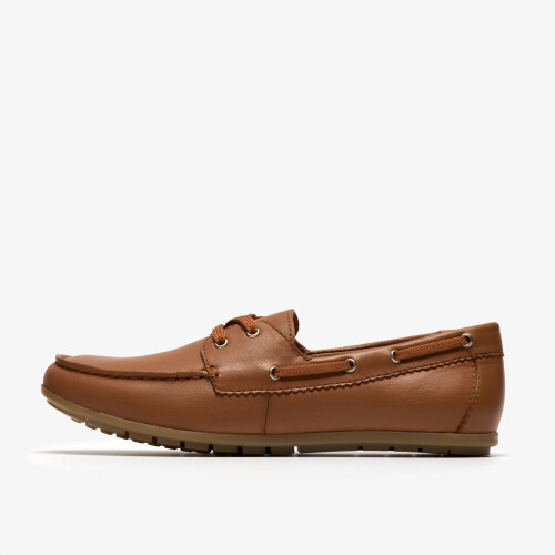 Clarks (Standard, 5 (Adults')) Elliotte Boat Tan Leather 1