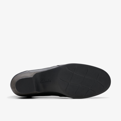 Clarks (Standard, 6.5 (Adults')) Emily2 Braley Black Leather 2