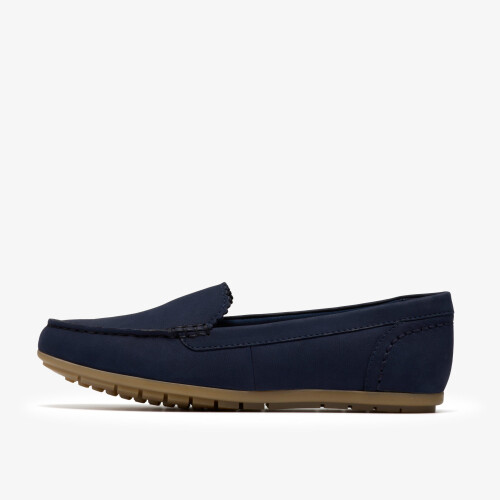 Clarks (Standard, 5 (Adults')) Elliotte Step Navy Nubuck 1