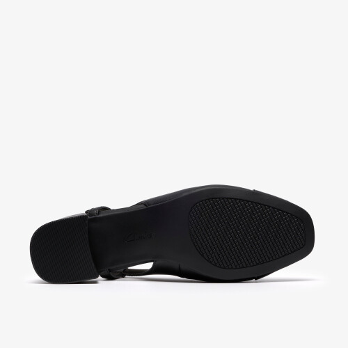 Clarks (Wide, 6.5 (Adults')) Iridessa Sling Black Leather 2