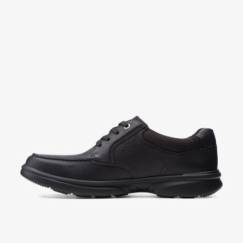 Clarks Bradley Vibe Blk Tumbled Lea 1