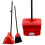 Long Handled Dustpan & Brush Set Strong Metal Handle Dust Pan Broom Sweeper 10