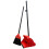 Long Handled Dustpan & Brush Set Strong Metal Handle Dust Pan Broom Sweeper 11