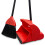 Long Handled Dustpan & Brush Set Strong Metal Handle Dust Pan Broom Sweeper 12