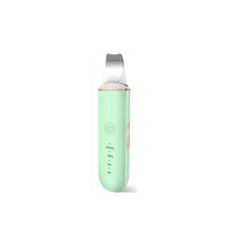 ICB Ultrasonic Face Scrubber & Hautspatel – 4 Modi elektrischer Mitesserentferner und Porenreiniger, Ultraschall-Tiefenreinigung, Farbe Grün