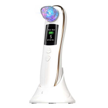 Appareil d’aspiration anti-points noirs avec thérapie LED bleue, nettoyeur de pores profond rechargeable USB, extracteur de comédons – Blanc