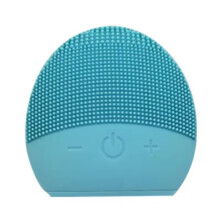 Sonic Gesichtsreinigungsbürste aus Silikon, porentiefe Reinigung mit Vibration, USB-aufladbar, Blau