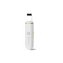 Râpe faciale ultrasonique ICB 4 modes – Nettoyeur de pores et extracteur de points noirs électrique rechargeable, exfoliation et soins – Blanc