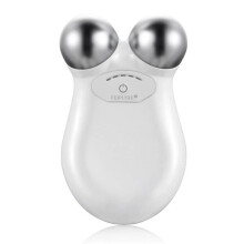 Multifunktionales RF-Beauty-Gerät mit EMS-Mikrostrom und LED-Lichttherapie – Hautstraffung, Anti-Falten Gesichtsmassagegerät, Weiß