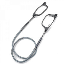 (1.25 Magnification, Grey) Reading Glasses High-grade Tr Magnetic Absorption Hanging Neck Funky Readers Glasses
