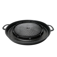 34cm Boiling And Grilling Pot Integrated Non-Stick Baking Pan BBQ Plate Cassette Furnace