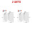 (2pcs) Tuya Zigbee Door And Window Magnetic Sensor Wireless Door Detector Open Entry Smart Security Alarms Compatible With Alexa Google 1
