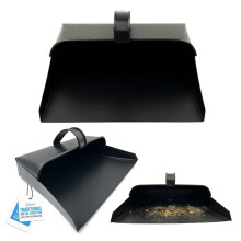 Large Metal Dustpan Hooded Design With Handle