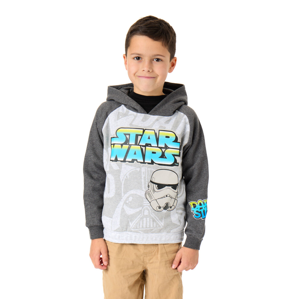 Star Wars (5-6 Years) Hoodie (Unisex Kids Grey)