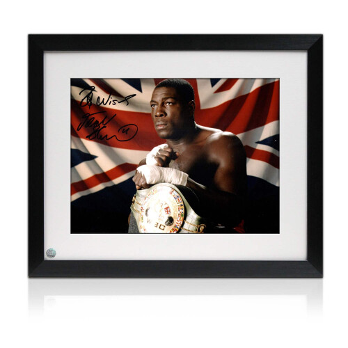 Frank Bruno Signed Boxing Photo: WBC Champion. Framed