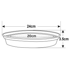 7Pcs Pot Saucer Tray for 28cm Flower Planter Drip Tray Garden Patio Terracotta