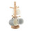 2Pcs 6 Hook Peg Wooden Hanging Cup Coffee Mug Tree Rack Holder Kitchen Storage 4