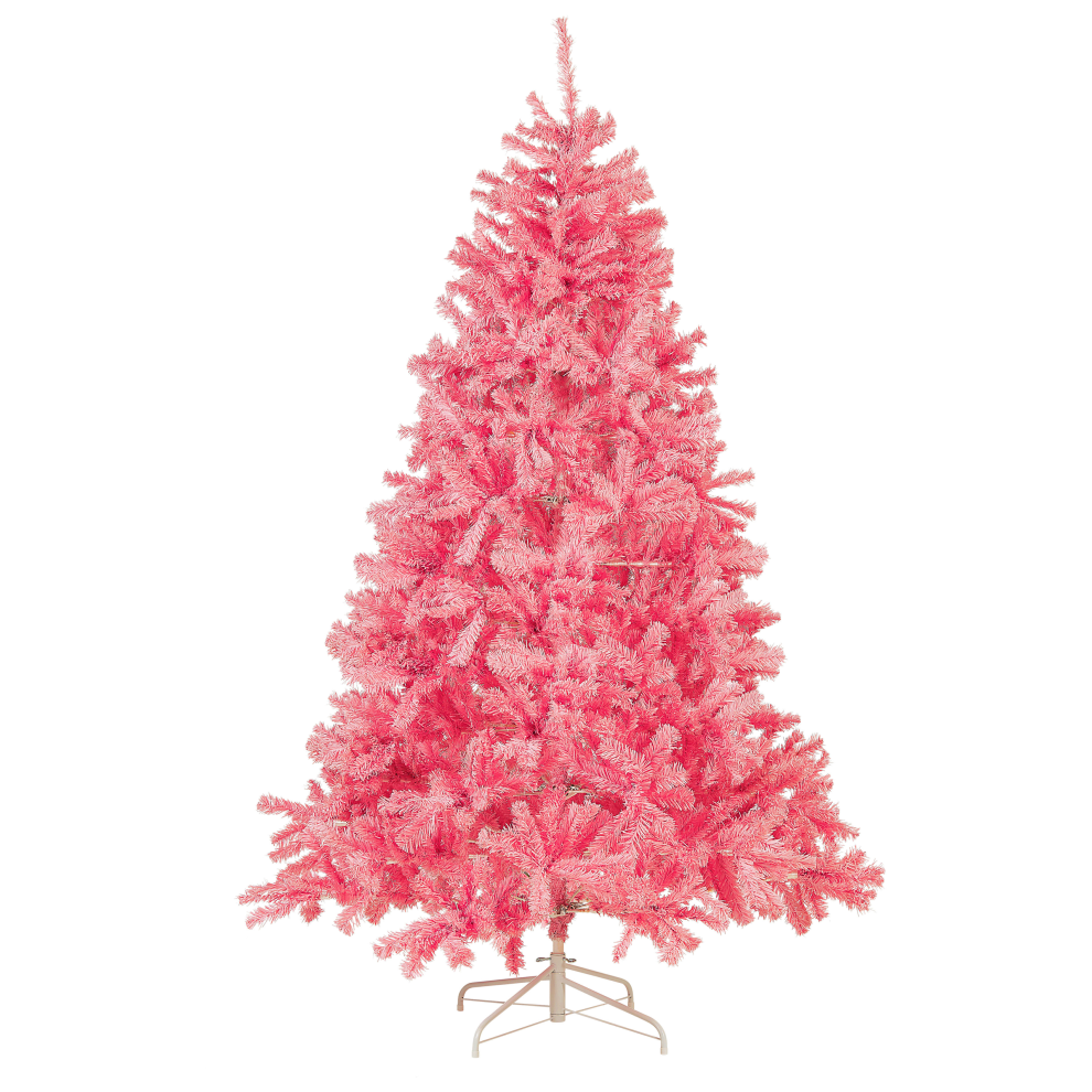 Photos - Garden & Outdoor Decoration Beliani Artificial Christmas Tree FARNHAM 210 cm Pink 