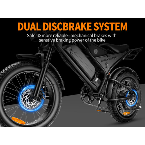 M-DING  DK400 Ebike 1200W 48V18.2Ah 100km Range-Black 2