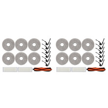 2Set för S40 PRO / OV71GL Robotdammsugare Tillbehör Huvudsidoborste Moppduk Filter Reservdelar
