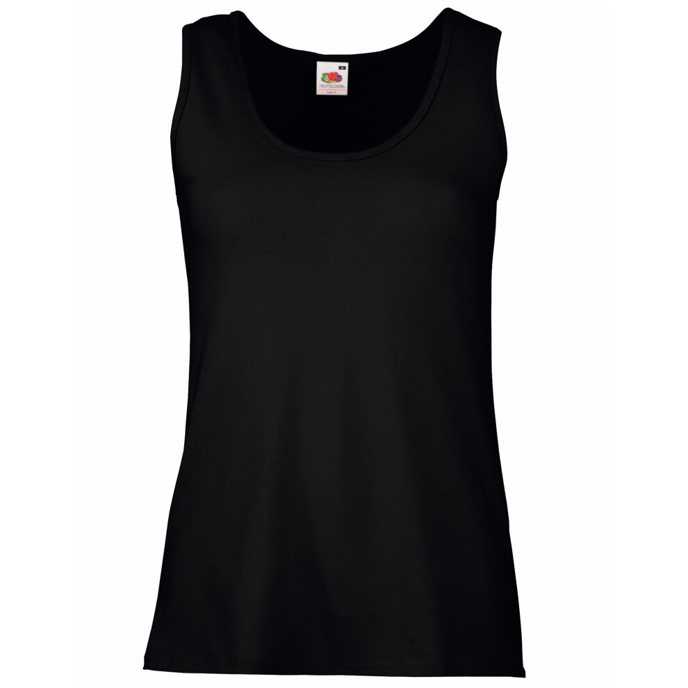 Fruit Of The Loom (Xs, Black) Womens/Ladies Valueweight Lady Fit Tank Top