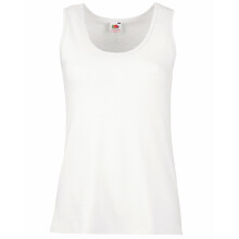 (L, White) Fruit Of The Loom Womens/Ladies Valueweight Lady Fit Tank Top