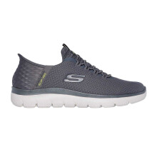 (7 UK, Charcoal) Skechers Mens Summits - High Range Slip-In Trainers