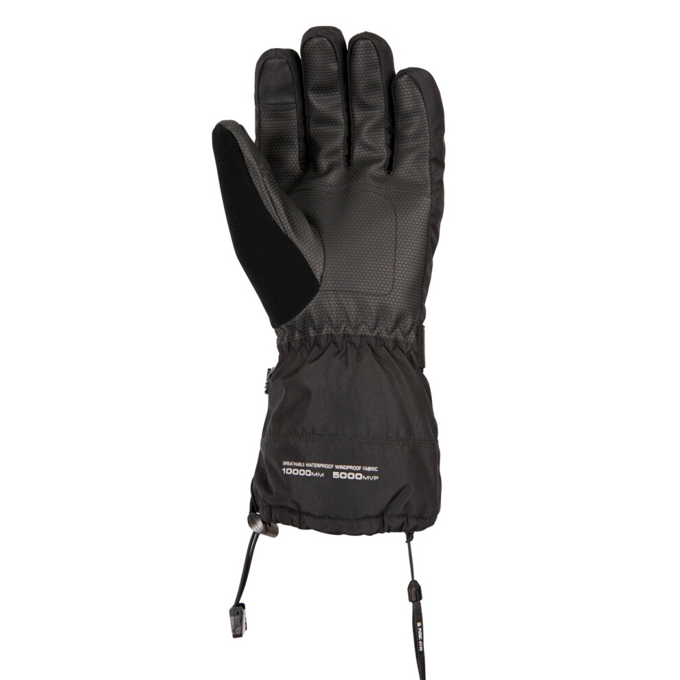 Trespass (L, Black) Unisex Adult Lindley Dlx Ski Gloves